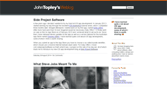 Desktop Screenshot of johntopley.com